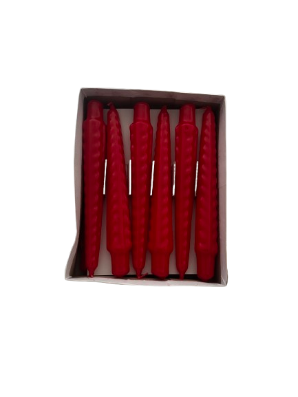 Şamdan Mum Renkli 12li Paket 1